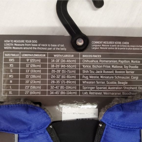 Shedrow K9 Chinook Dog Coat - Blue and Grey Sz MEDIUM - Picture 6 of 7